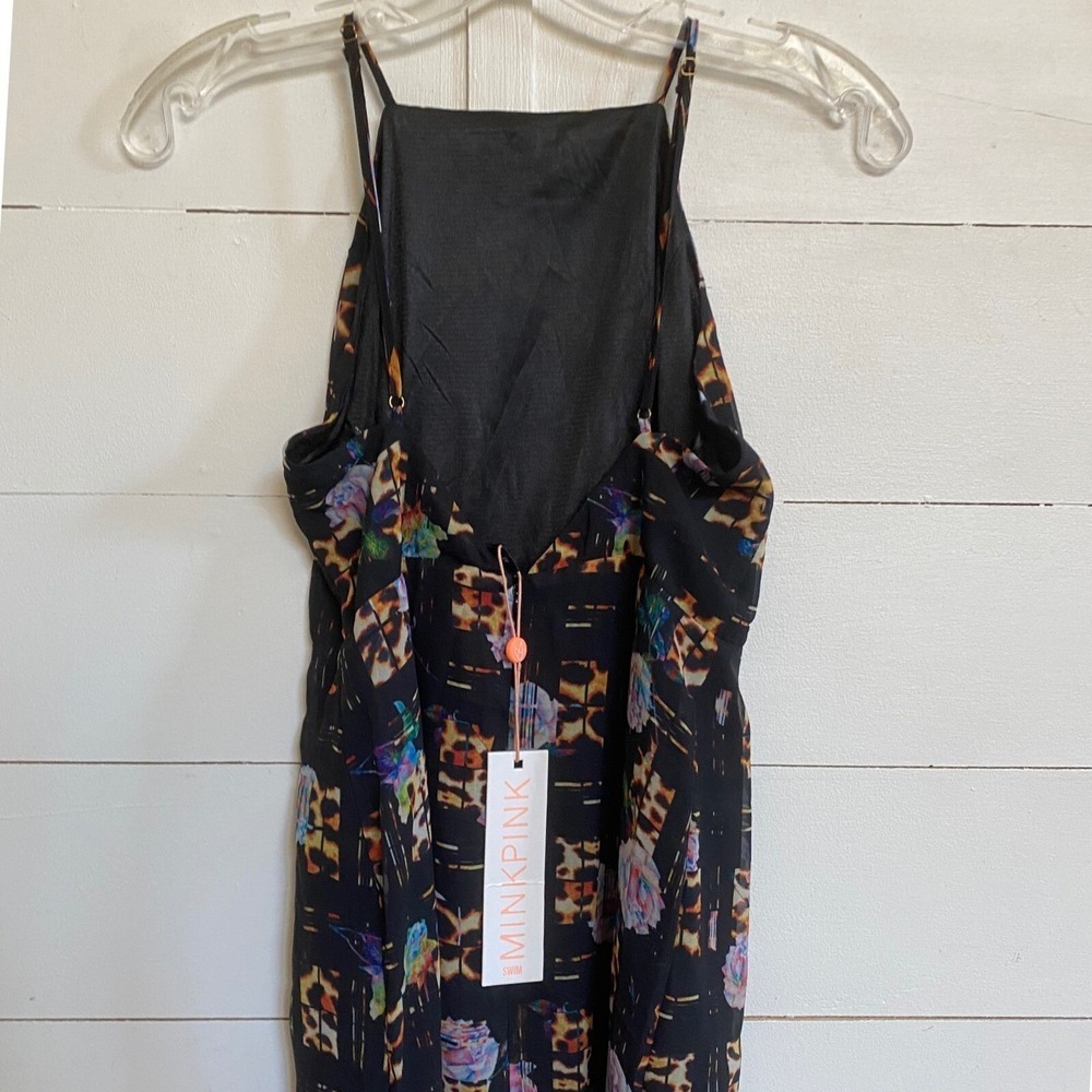 MINKPINK Jungle Fever Maxi Dress Multi Leopard Floral‎ Print XS IS15S1473 NEW - Picture 10 of 15